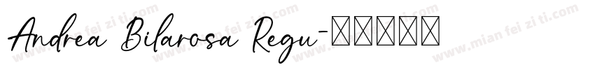 Andrea Bilarosa Regu字体转换